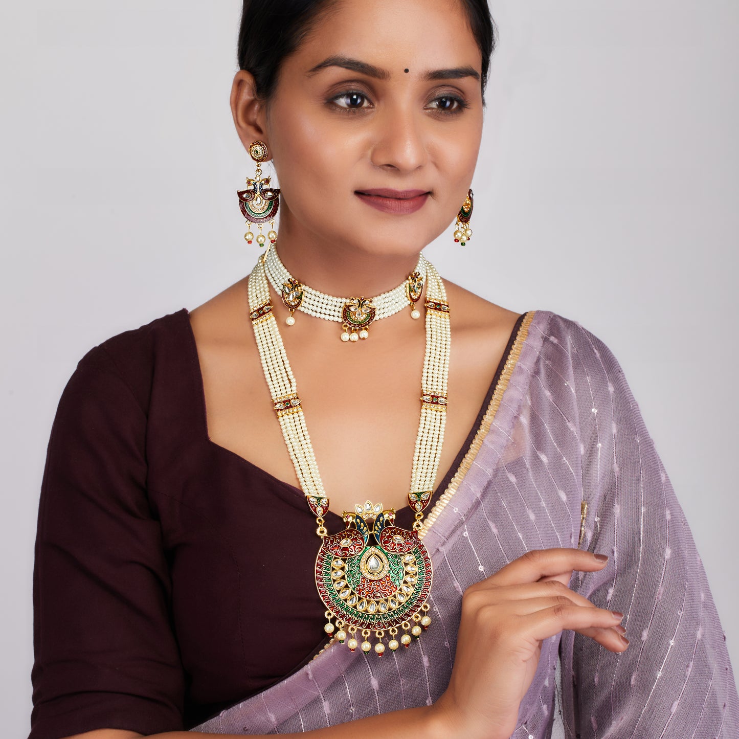 Luxurious Rani Haar Set for the Modern Bride