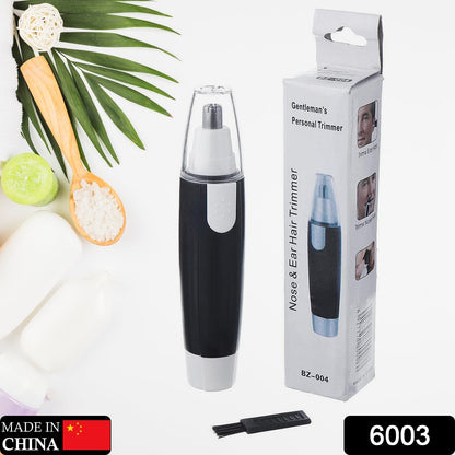 6003 Sharp New Ear and Nose Hair Trimmer Professional Heavy Duty Steel Nose Clipper Battery-Operated. 