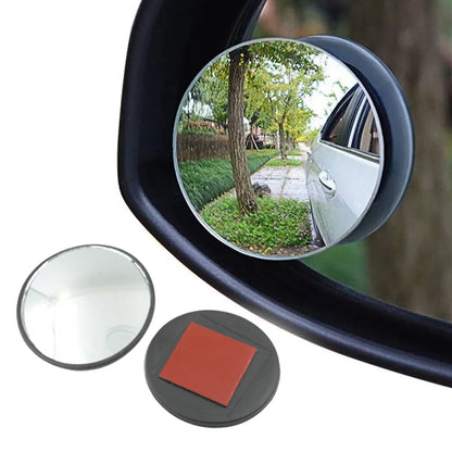 Car Blind Spot Side Mirror Round HD Glass Blindspot Mirror Convex Rear View Mirror, Car Mirror Accessories Suitable All Cars, Frameless Design (2 Pcs Set )