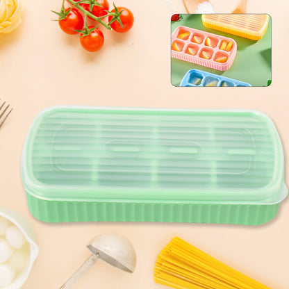 Ice Mold, 8 Grid Food Grade Portable Silicone Ice Tray (1 Pc / 14×7 Cm)