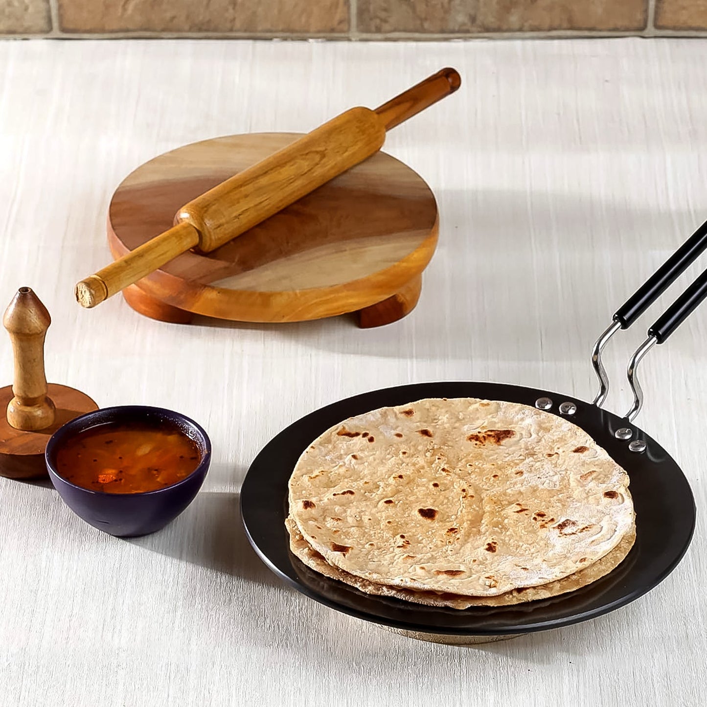 Multi Purpose Aluminium Rays Roti Tawa (10 Inch / 3 MM)