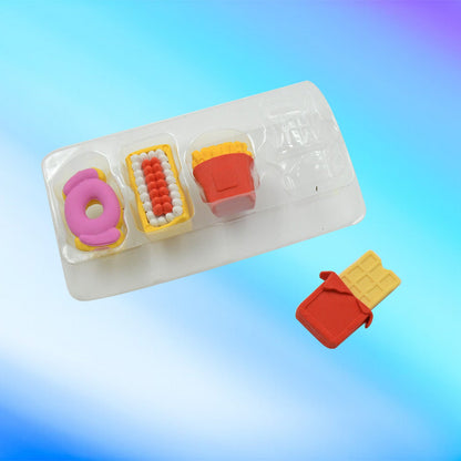 Fun Erasers for Kids! Mix & Match: Food & Drink Erasers (Set of 1)