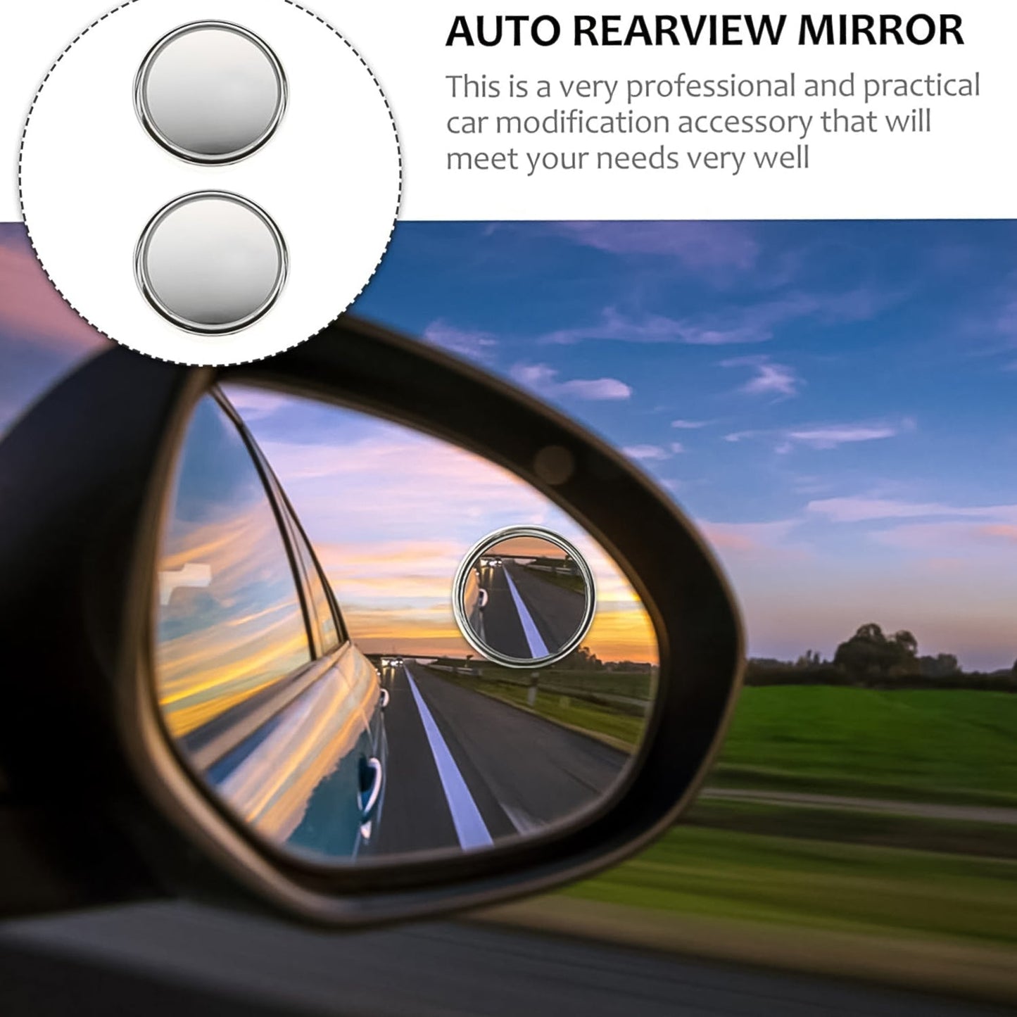 Car Blind Spot Side Mirror Round HD Glass Blindspot Mirror (2 Pcs Set)Car Blind Spot Side Mirror Round HD Glass Blindspot Mirror (2 Pcs Set)Car Blind Spot Side Mirror Round HD Glass Blindspot Mirror (2 Pcs Set)