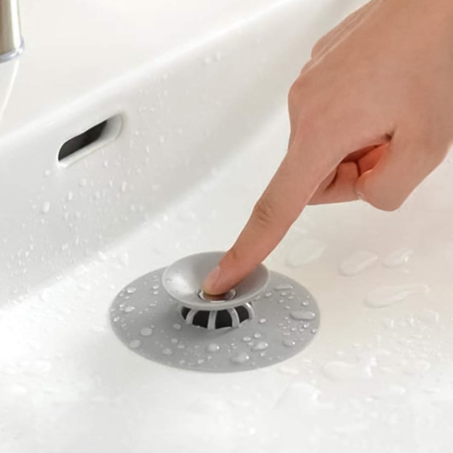 Sink Stopper Silicone Bathtub Stopper, Kitchen Sink Drain Strainer (1 Pc)