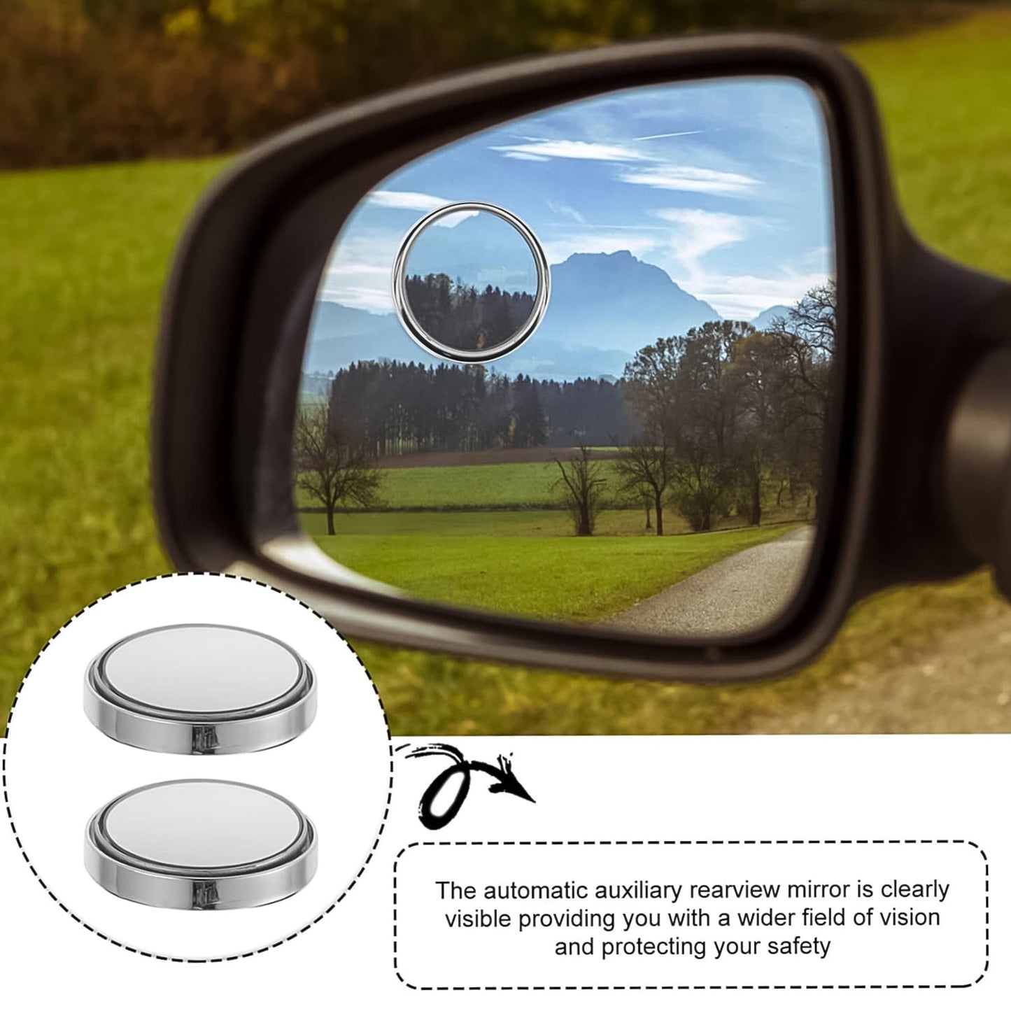 Car Blind Spot Side Mirror Round HD Glass Blindspot Mirror (2 Pcs Set)Car Blind Spot Side Mirror Round HD Glass Blindspot Mirror (2 Pcs Set)Car Blind Spot Side Mirror Round HD Glass Blindspot Mirror (2 Pcs Set)