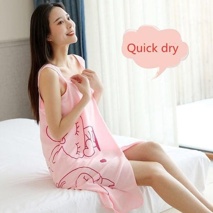 1453A Soft Cotton Bathrobe for Girls & Women || Bath Robe Towel for Women ||Quick Dry Dress Towel for Ladies. 