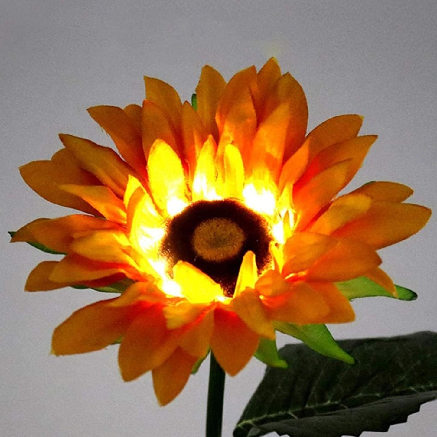 Garden Solar Sunflower Outdoor LED Light Inserted Ground Simulation Plant (4 Pcs Set)