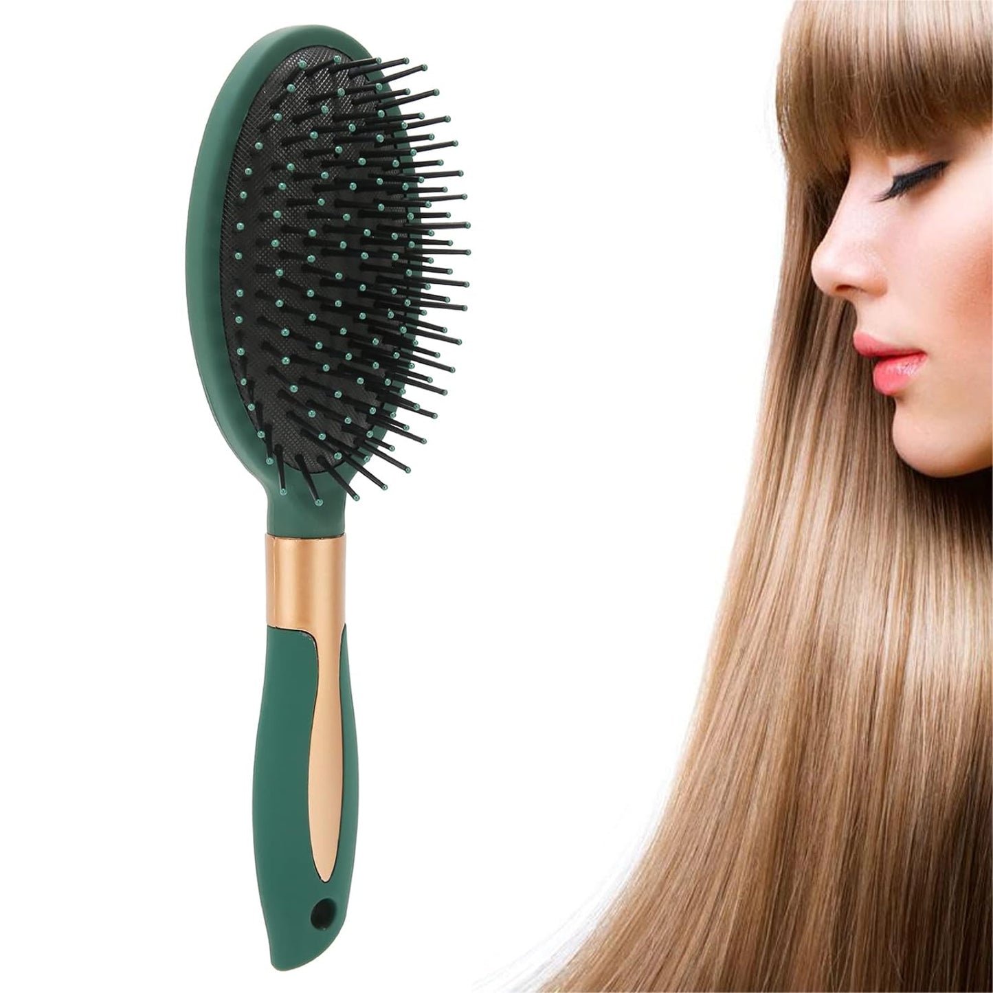 Massage Comb, Air Cushion Massage Hair Brush Ergonomic Matt Disappointment for Straight Curly Hair Cushion Curly Hair Comb for All Hair Types, Home Salon DIY Hairdressing Tool  (1 Pc)