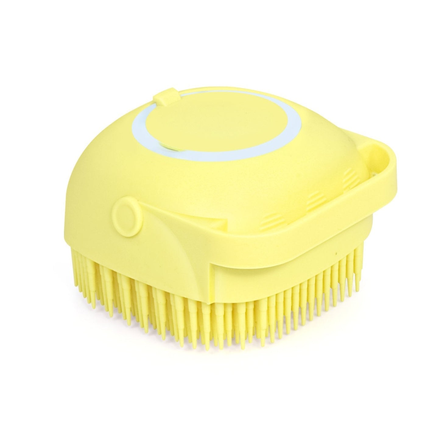 Silicone Massage Bath Body Brush Soft Bristle With Shampoo Dispenser